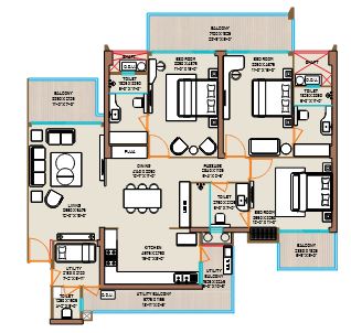 3 BHK 2304 Sq.ft