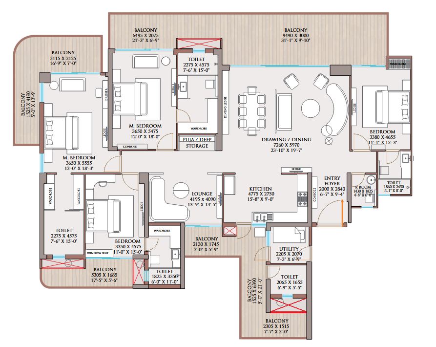 3 BHK Gold